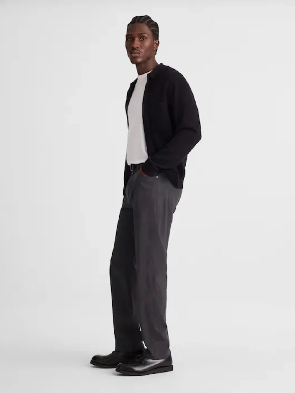 Madewell The Allday 1991 Straight-Leg Pant in Warm Charcoal SZ 31 New $138 NW539